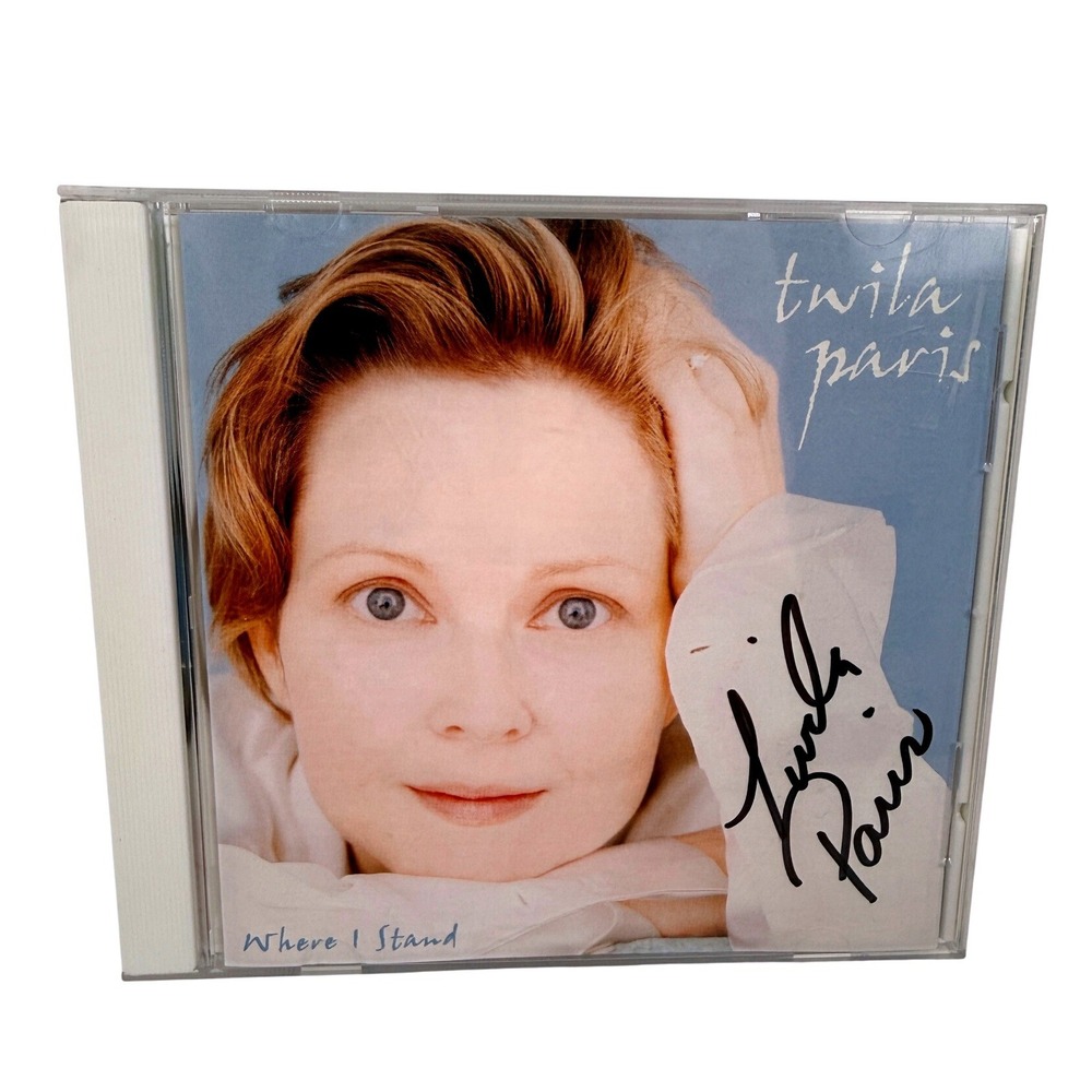 Twila Paris Signed Where I Stand CD Autographed 1996 Signed Christian